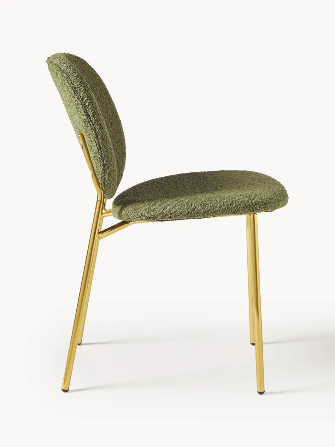 Hot Sillas tapizadas en tejido bouclé Ulrica, 2 uds. Sillas