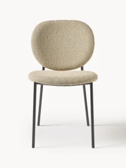 Best Sillas tapizadas en tejido bouclé Ulrica, 2 uds. Sillas