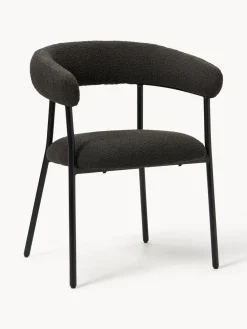 New Sillas tapizadas en tejido bouclé Thiago, 2 uds. Sillas