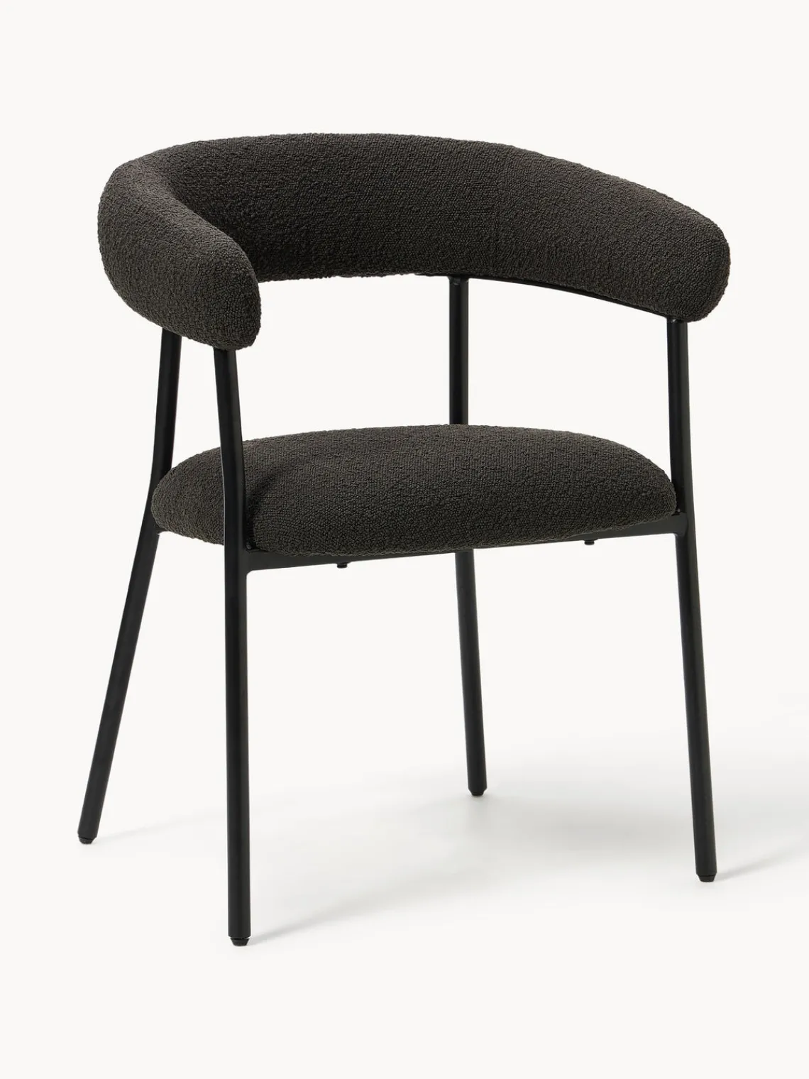 New Sillas tapizadas en tejido bouclé Thiago, 2 uds. Sillas