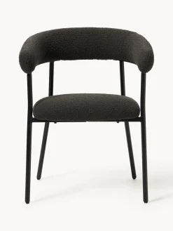 New Sillas tapizadas en tejido bouclé Thiago, 2 uds. Sillas