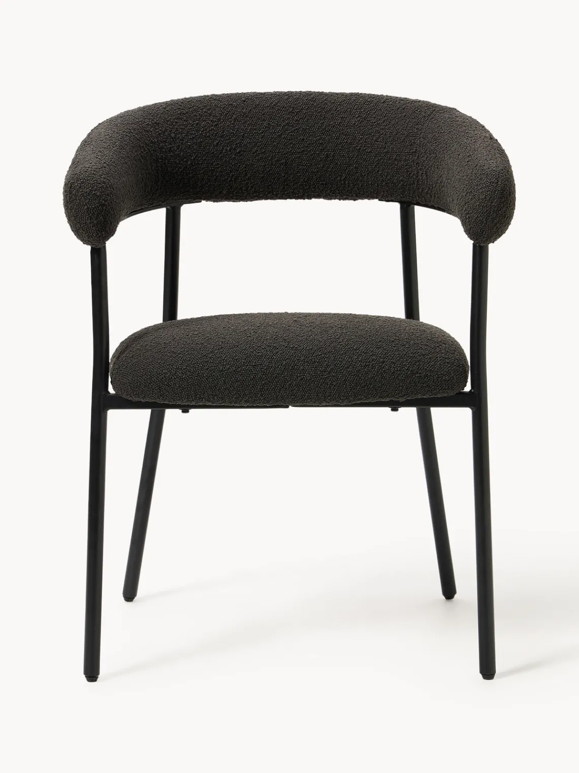 New Sillas tapizadas en tejido bouclé Thiago, 2 uds. Sillas