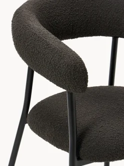 New Sillas tapizadas en tejido bouclé Thiago, 2 uds. Sillas