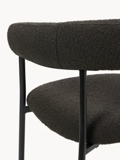 New Sillas tapizadas en tejido bouclé Thiago, 2 uds. Sillas