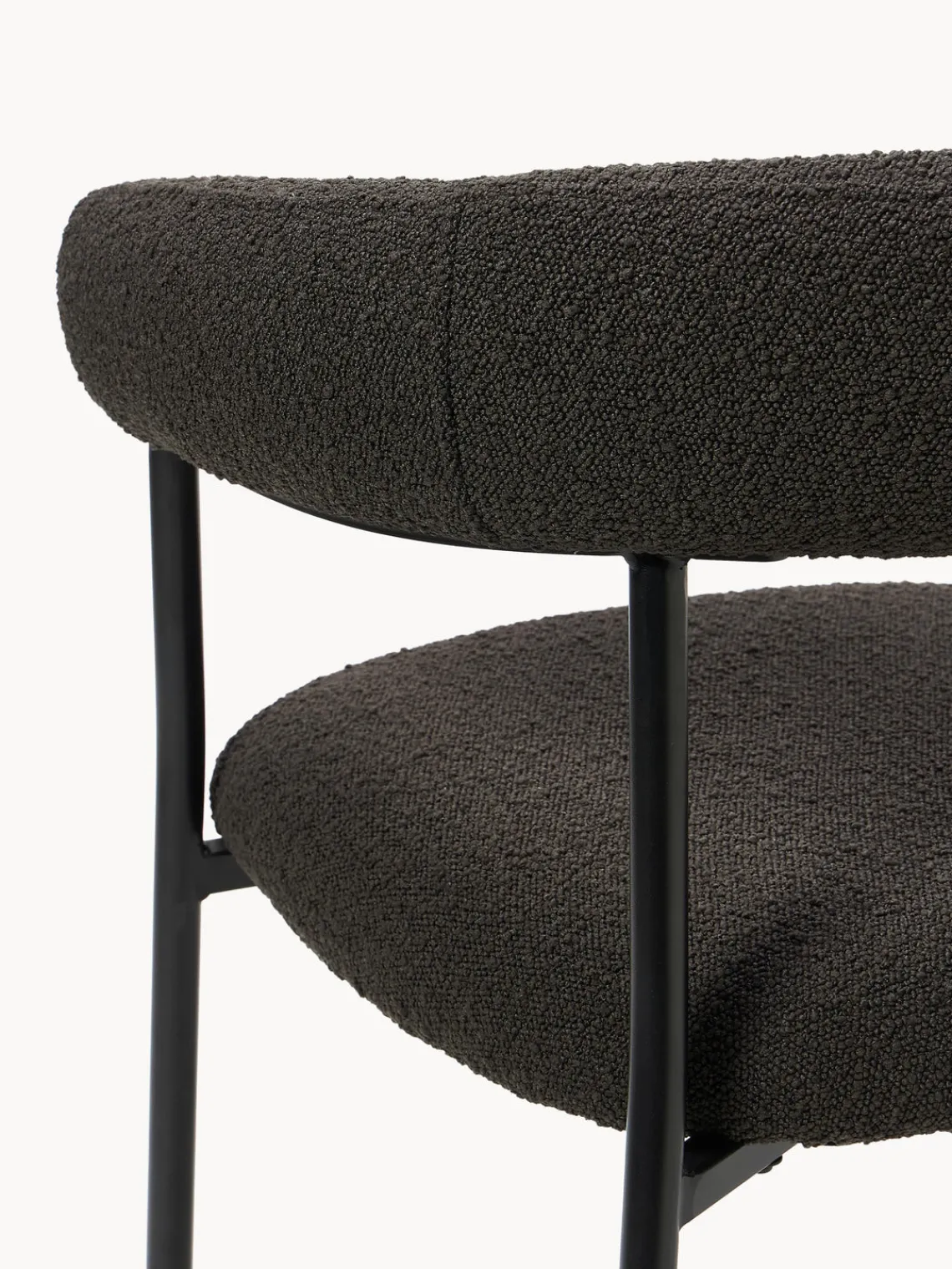 New Sillas tapizadas en tejido bouclé Thiago, 2 uds. Sillas