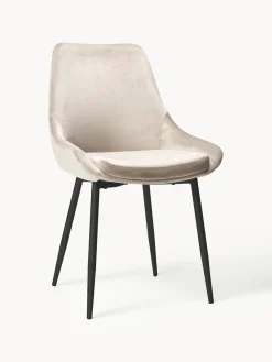 Clearance Sillas tapizadas en terciopelo Sierra, 2 uds. Sillas