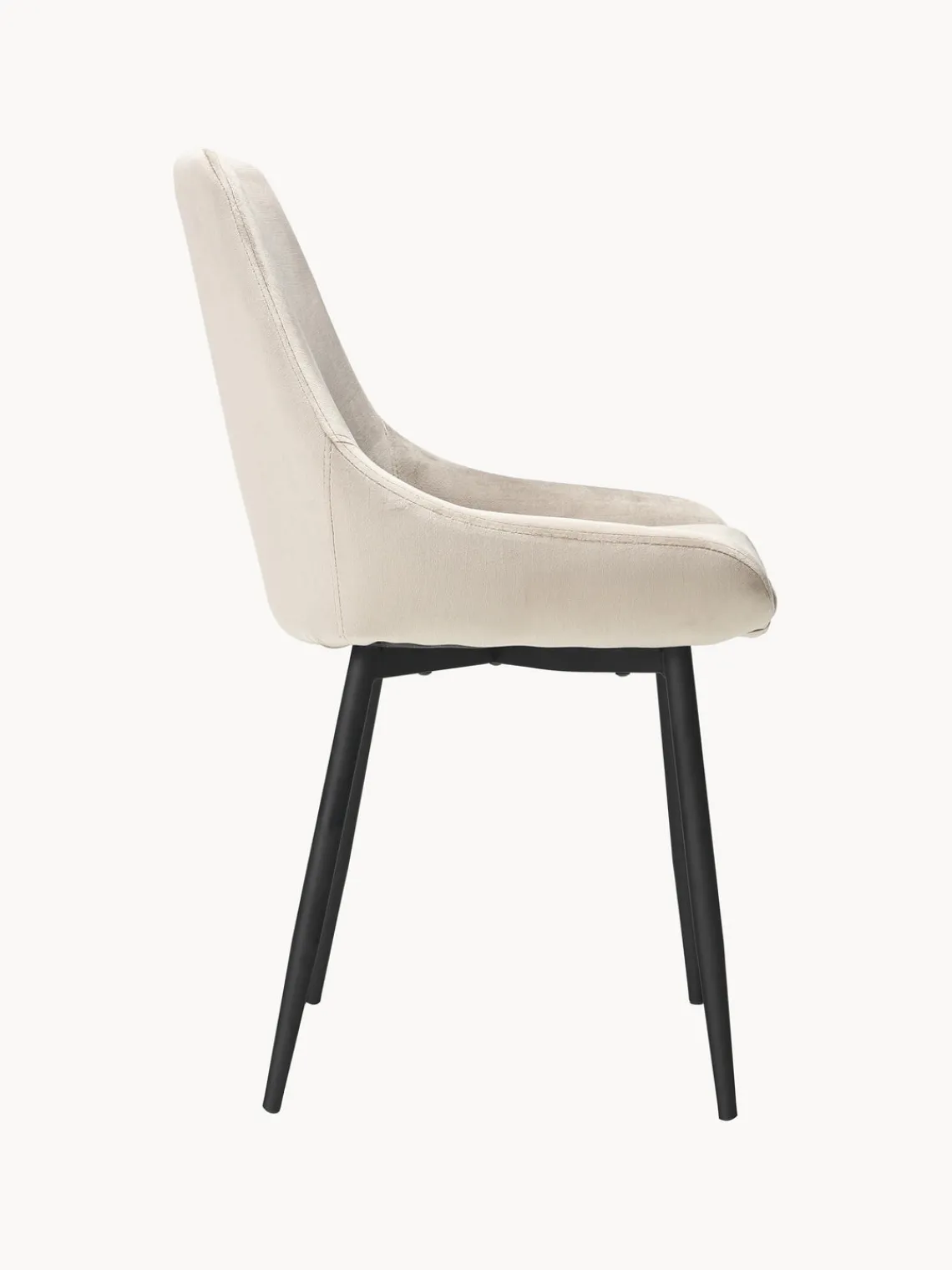 Clearance Sillas tapizadas en terciopelo Sierra, 2 uds. Sillas