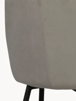 Sillas></noscript>Rowico Home Sillas tapizadas en terciopelo Sierra, 2 uds. Terciopelo gris