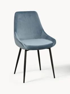 Sillas tapizadas en terciopelo Sierra, 2 uds. Sillas