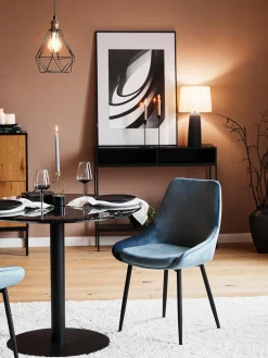 Sillas tapizadas en terciopelo Sierra, 2 uds. Sillas