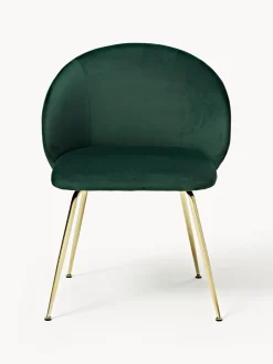 Best Sillas tapizadas en terciopelo Luisa, 2 uds. Sillas