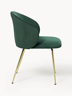 Best Sillas tapizadas en terciopelo Luisa, 2 uds. Sillas