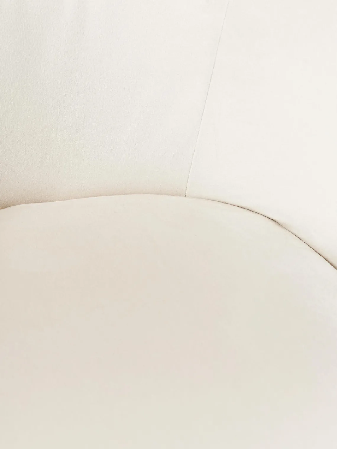 Sillas>Westwing Collection Sillas tapizadas en terciopelo Luisa, 2 uds. Terciopelo blanco crema, dorado brillante