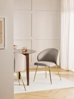 Clearance Sillas tapizadas en terciopelo Luisa, 2 uds. Sillas