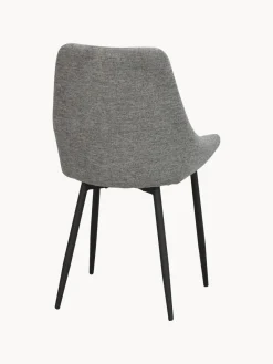 Sillas></noscript>Rowico Home Sillas tapizadas Sierra, 2 uds. Tejido gris
