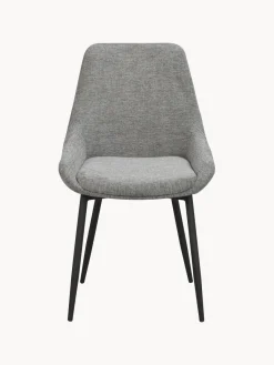 Sillas></noscript>Rowico Home Sillas tapizadas Sierra, 2 uds. Tejido gris
