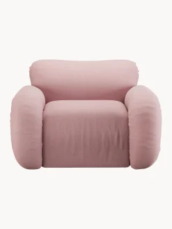 Sillones Pequeños|Sillones>HKLIVING Sillón artesanal Arc Tejido rosa claro, verde oscuro