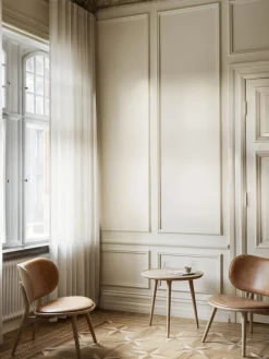 Sillones Pequeños|Sillones>Mater Sillón artesanal de cuero y madera Rocker Cuero beige, madera de roble clara