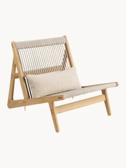 Sillón artesanal de madera de roble con cojín de asiento MR01 Initial Sillones Pequeños|Sillones