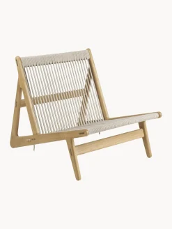 Sillón artesanal de madera de roble con cojín de asiento MR01 Initial Sillones Pequeños|Sillones