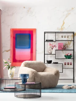 Discount Sillón artesanal de piel sintética Mika Sillones Pequeños|Sillones