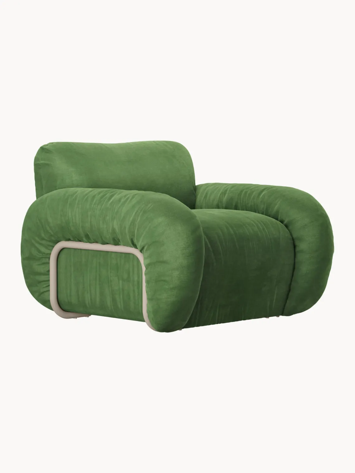 Outlet Sillón artesanal de terciopelo Arc Sillones Pequeños|Sillones
