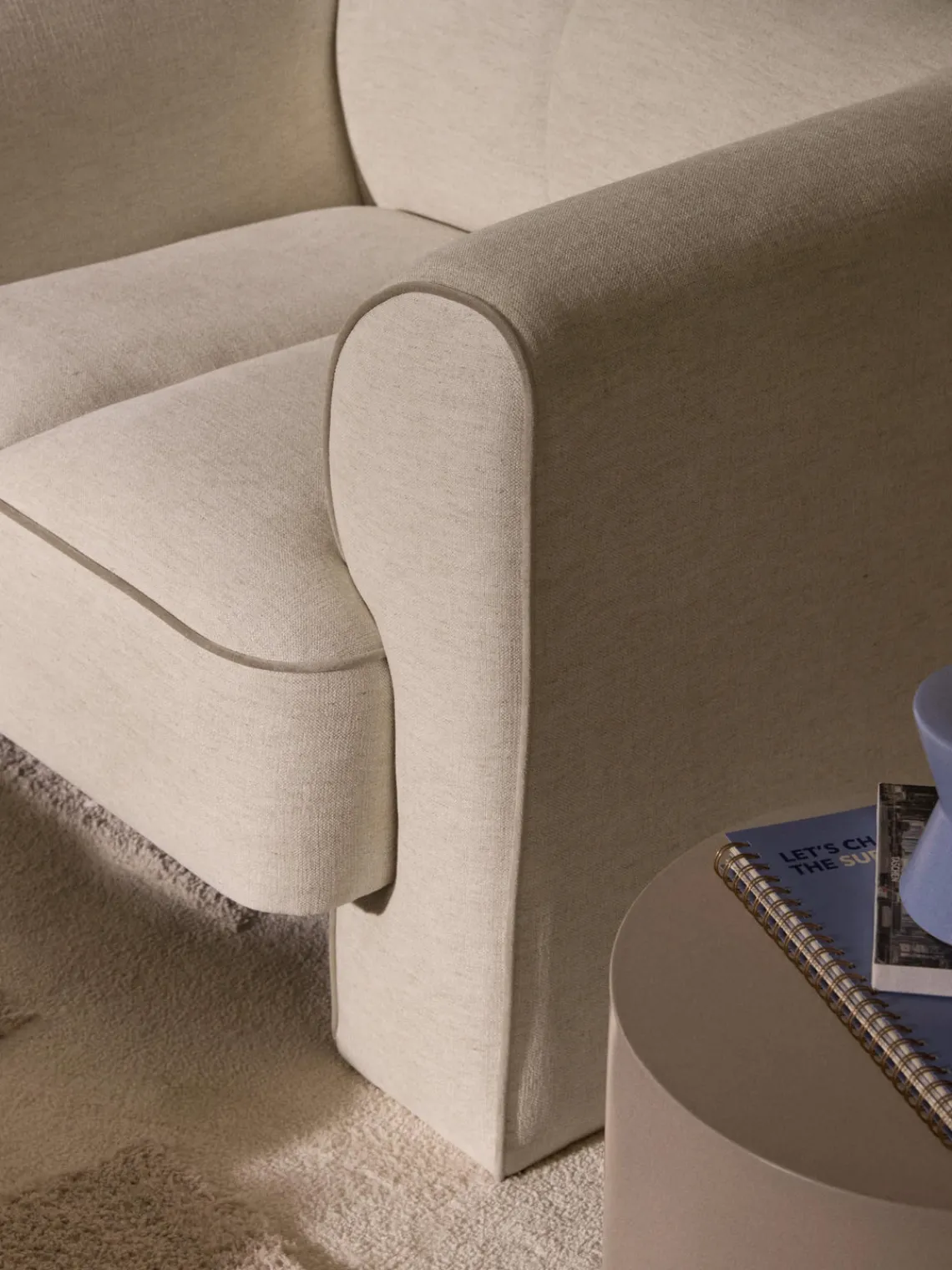 Butacas|Sillones>Westwing Collection Sillón Bobi Tejido beige claro, beige