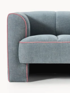 Butacas|Sillones></noscript>Westwing Collection Sillón Bobi Tejido azul, rosa palo