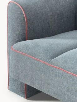 Butacas|Sillones></noscript>Westwing Collection Sillón Bobi Tejido azul, rosa palo