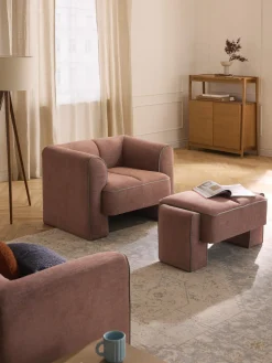 Butacas|Sillones>Westwing Collection Sillón Bobi Tejido terracota, verde oliva