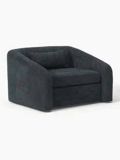Sillones Cama|Sillones>Westwing Collection Sillón cama de borreguillo bouclé Eliot Borreguillo bouclé gris antracita