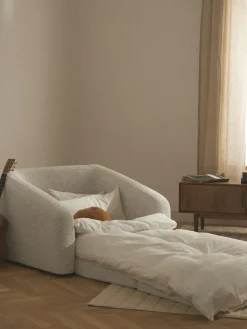 Discount Sillón cama de borreguillo bouclé Eliot Sillones Cama|Sillones