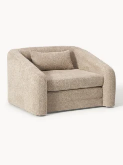 Sillones Cama|Sillones>Westwing Collection Sillón cama de borreguillo bouclé Eliot Borreguillo bouclé beige