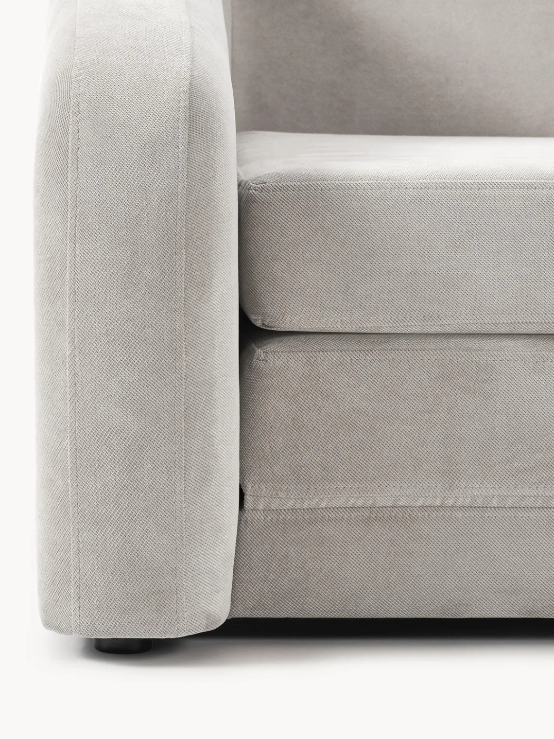 Sillones Cama|Sillones>Westwing Collection Sillón cama Eliot Tejido aterciopelado gris claro