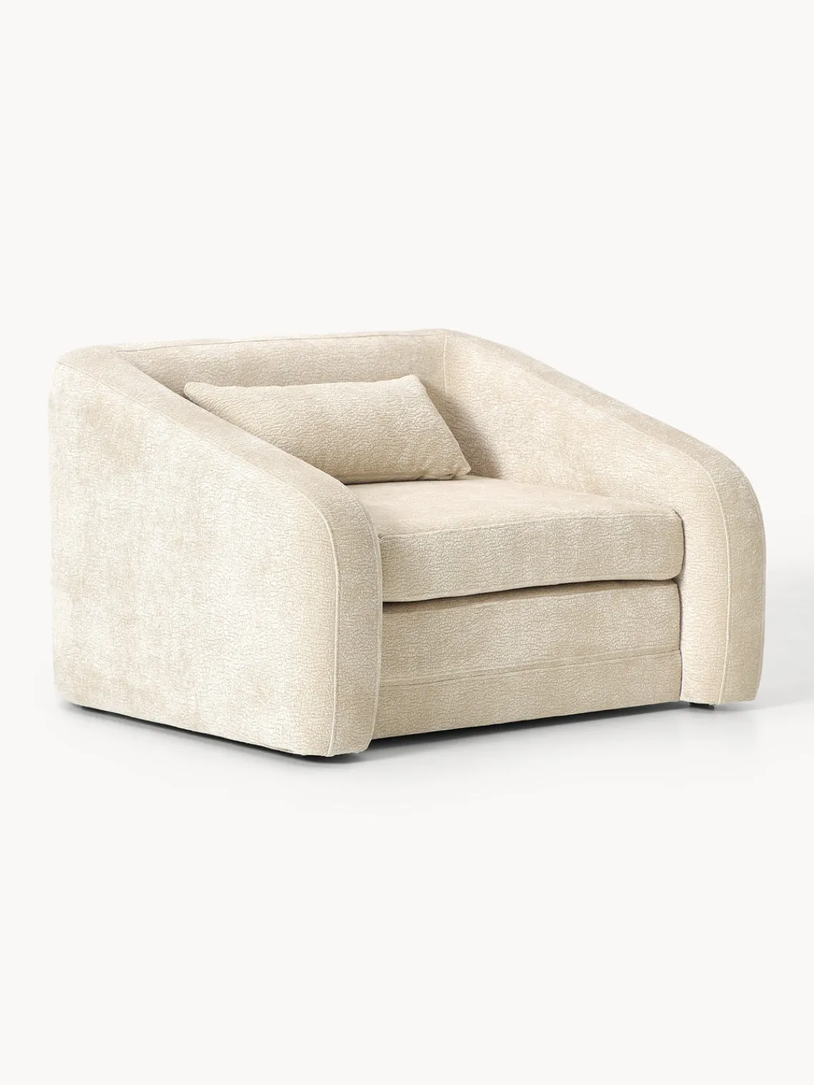 Sillones Cama|Sillones>Westwing Collection Sillón cama Eliot Tejido blanco crema