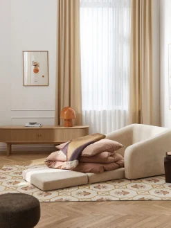 Sillones Cama|Sillones>Westwing Collection Sillón cama Eliot Tejido blanco crema