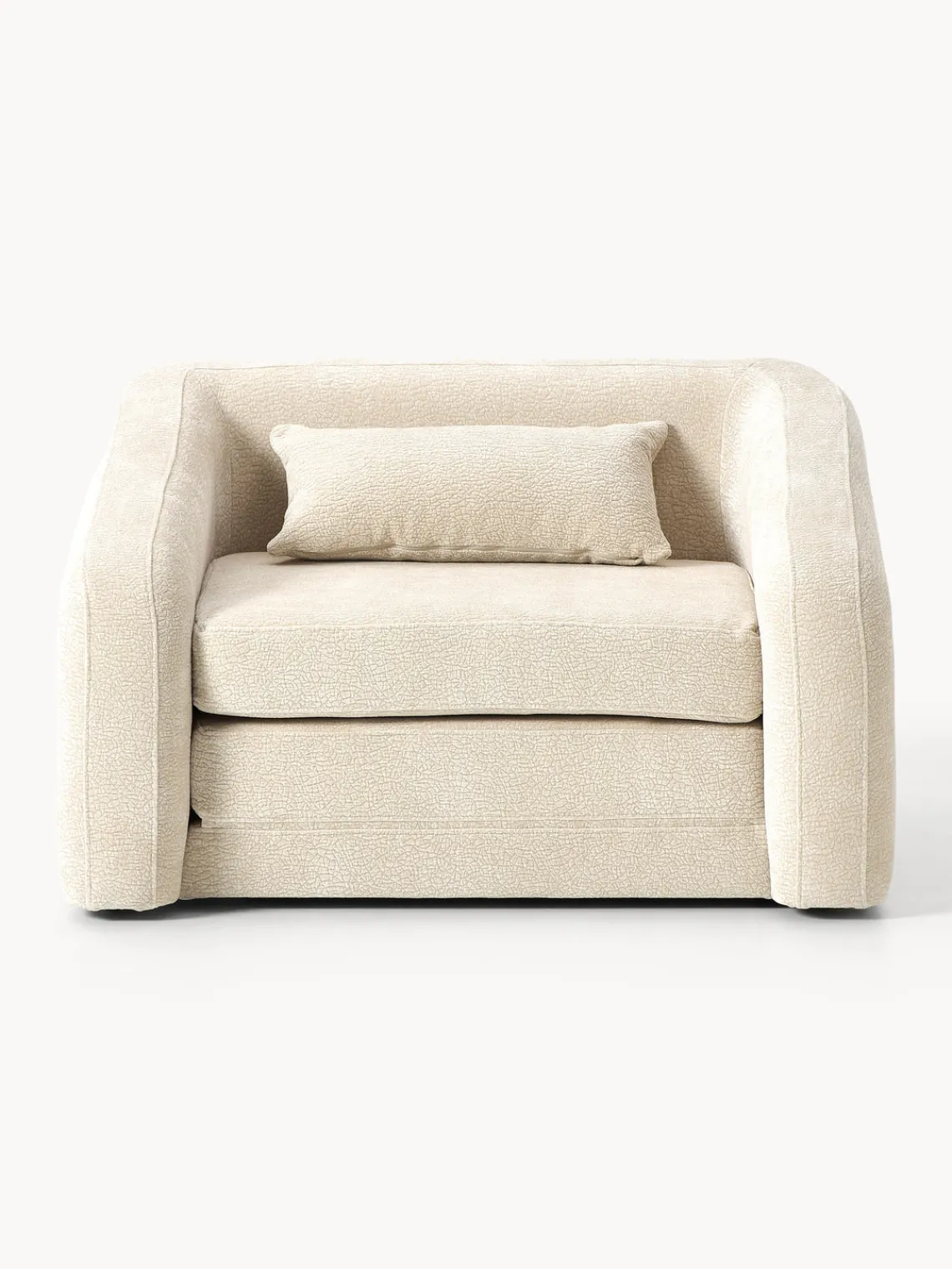 Sillones Cama|Sillones>Westwing Collection Sillón cama Eliot Tejido blanco crema