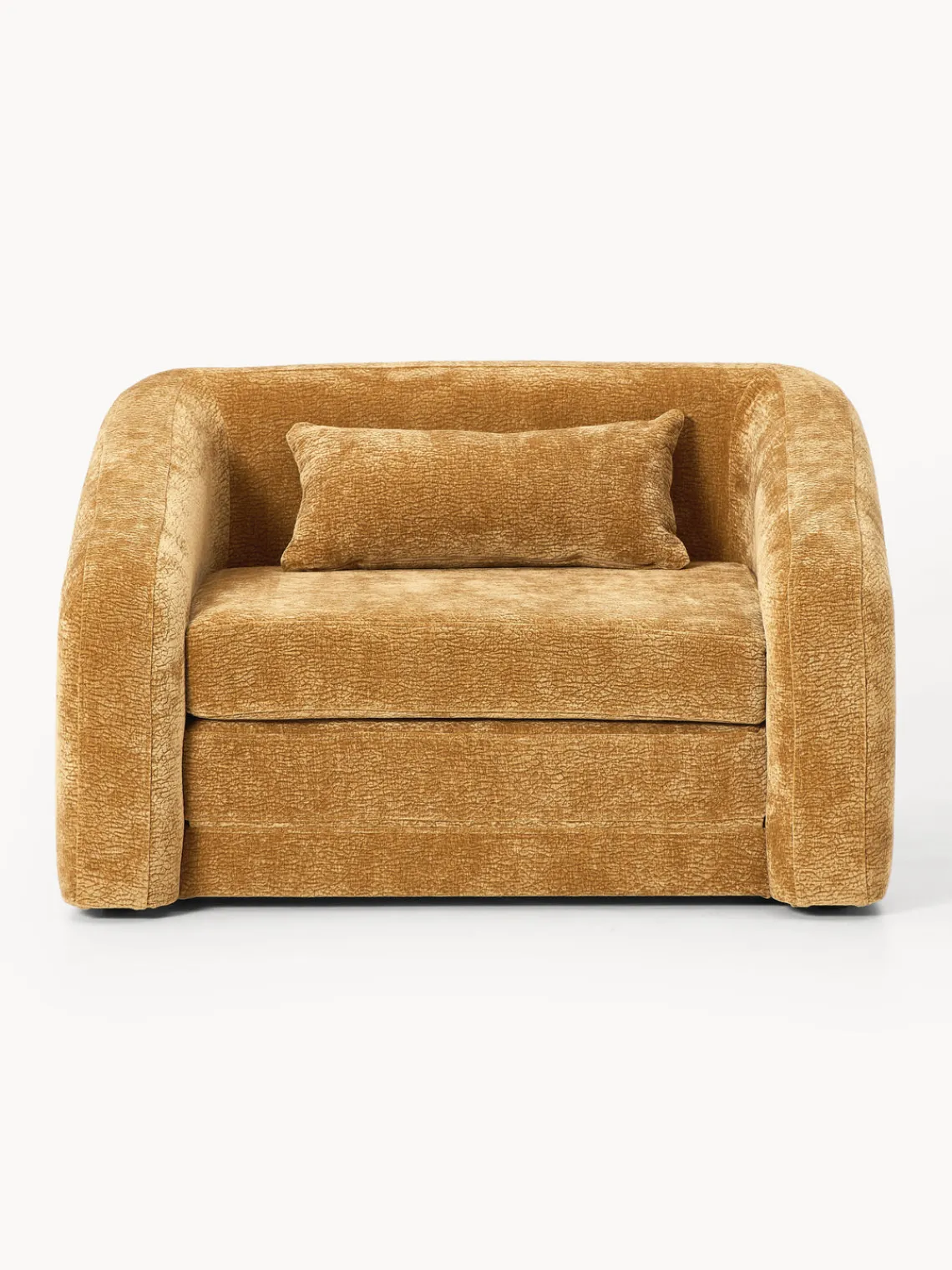 Sillones Cama|Sillones>Westwing Collection Sillón cama Eliot Tejido mostaza, suave