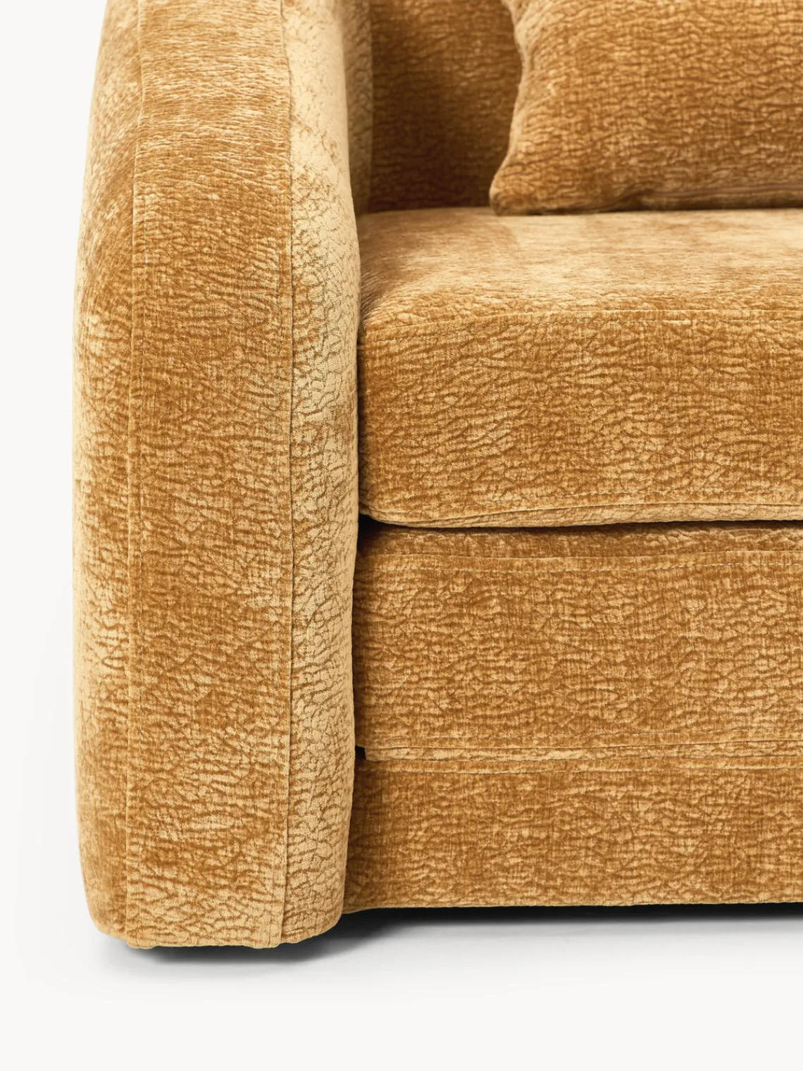 Sillones Cama|Sillones>Westwing Collection Sillón cama Eliot Tejido mostaza, suave