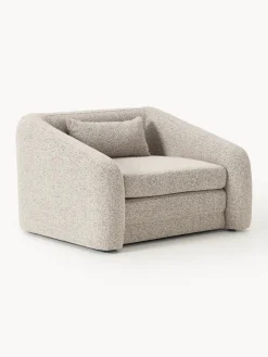 Hot Sillón cama en tejido bouclé Eliot Sillones Cama|Sillones