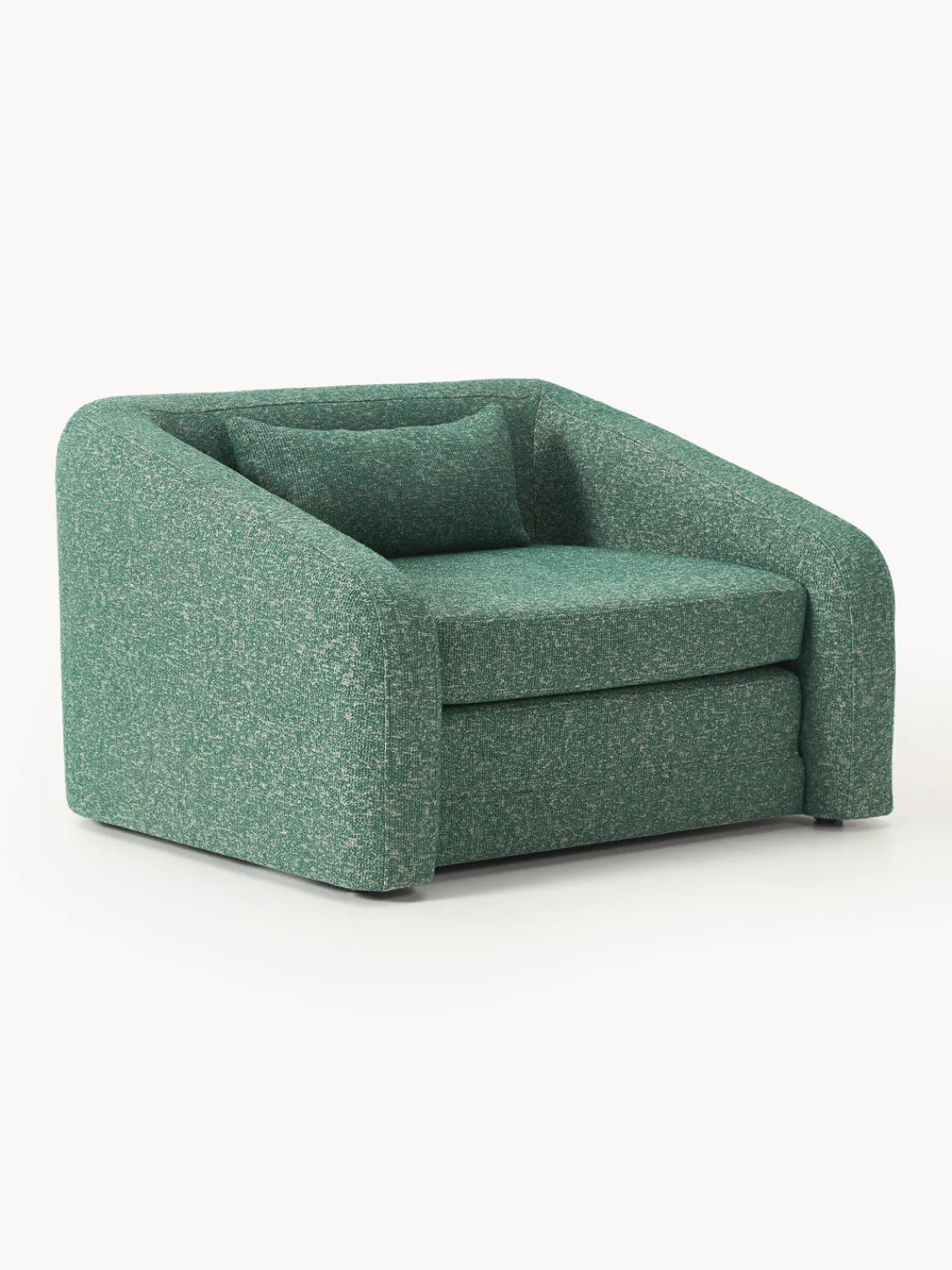 Sillones Cama|Sillones>Westwing Collection Sillón cama en tejido bouclé Eliot Bouclé verde