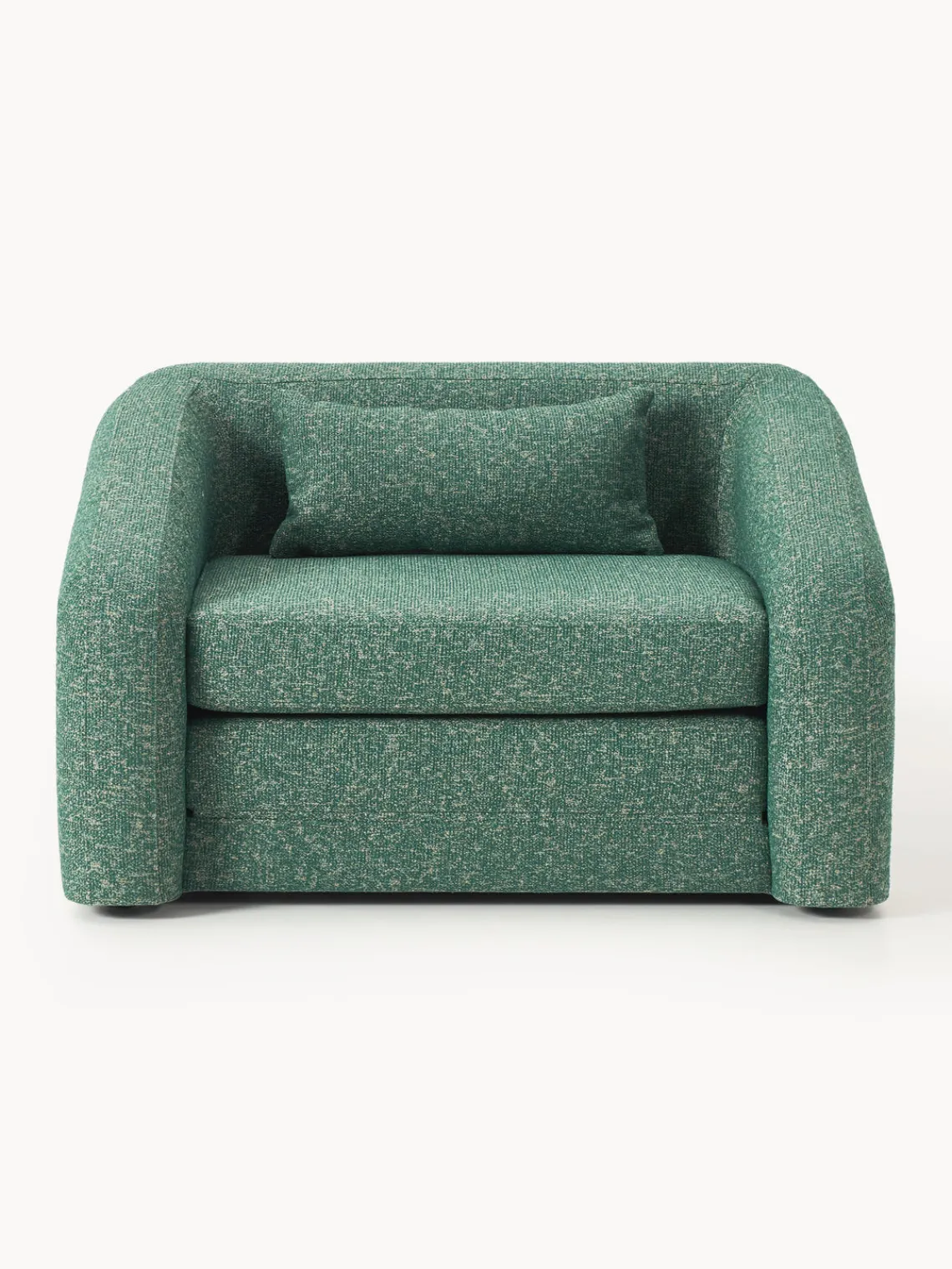 Sillones Cama|Sillones>Westwing Collection Sillón cama en tejido bouclé Eliot Bouclé verde