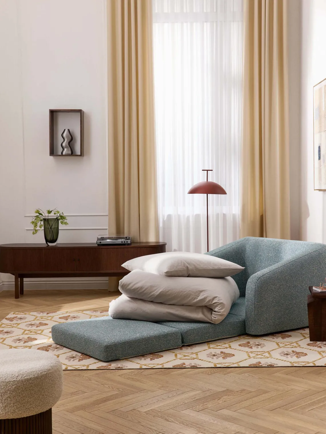 Best Sillón cama en tejido bouclé Eliot Sillones Cama|Sillones