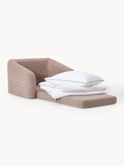 New Sillón cama en tejido bouclé Eliot Sillones Cama|Sillones
