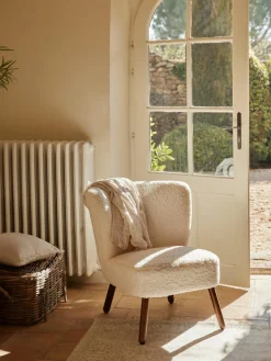 Sillones Pequeños|Sillones>Westwing Collection Sillón cóctel de borreguillo Robine