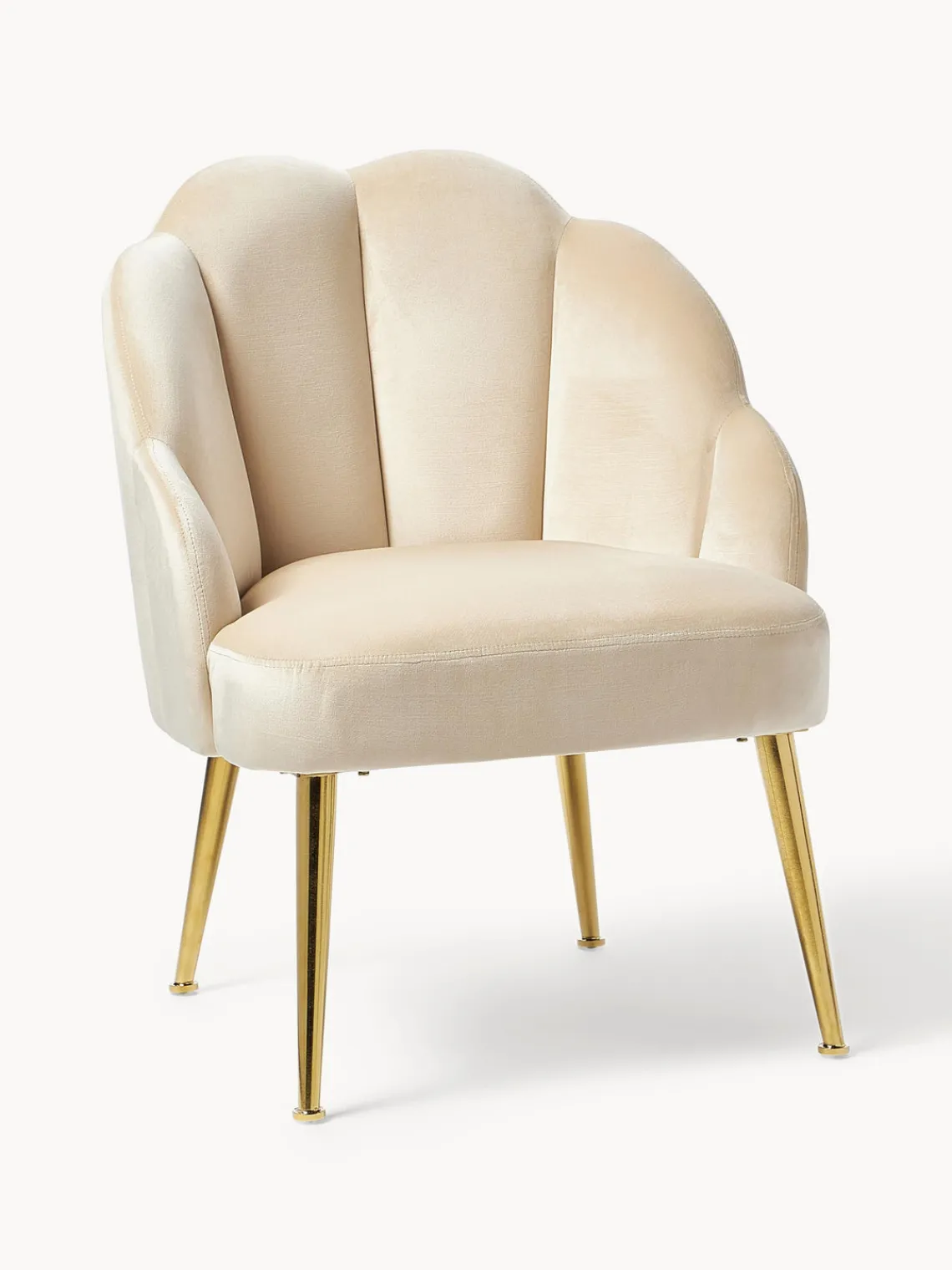 Outlet Sillón cóctel de terciopelo Helle Sillones Pequeños|Sillones