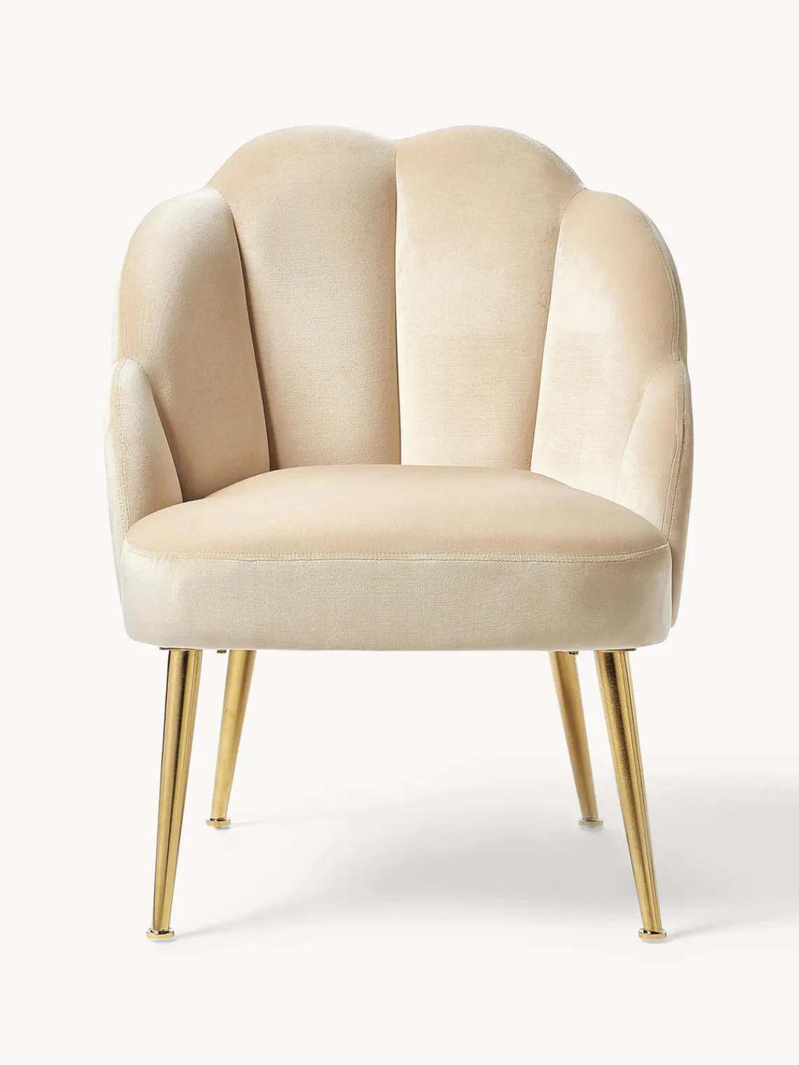 Outlet Sillón cóctel de terciopelo Helle Sillones Pequeños|Sillones