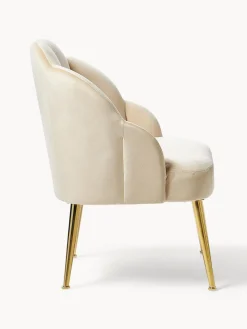 Outlet Sillón cóctel de terciopelo Helle Sillones Pequeños|Sillones