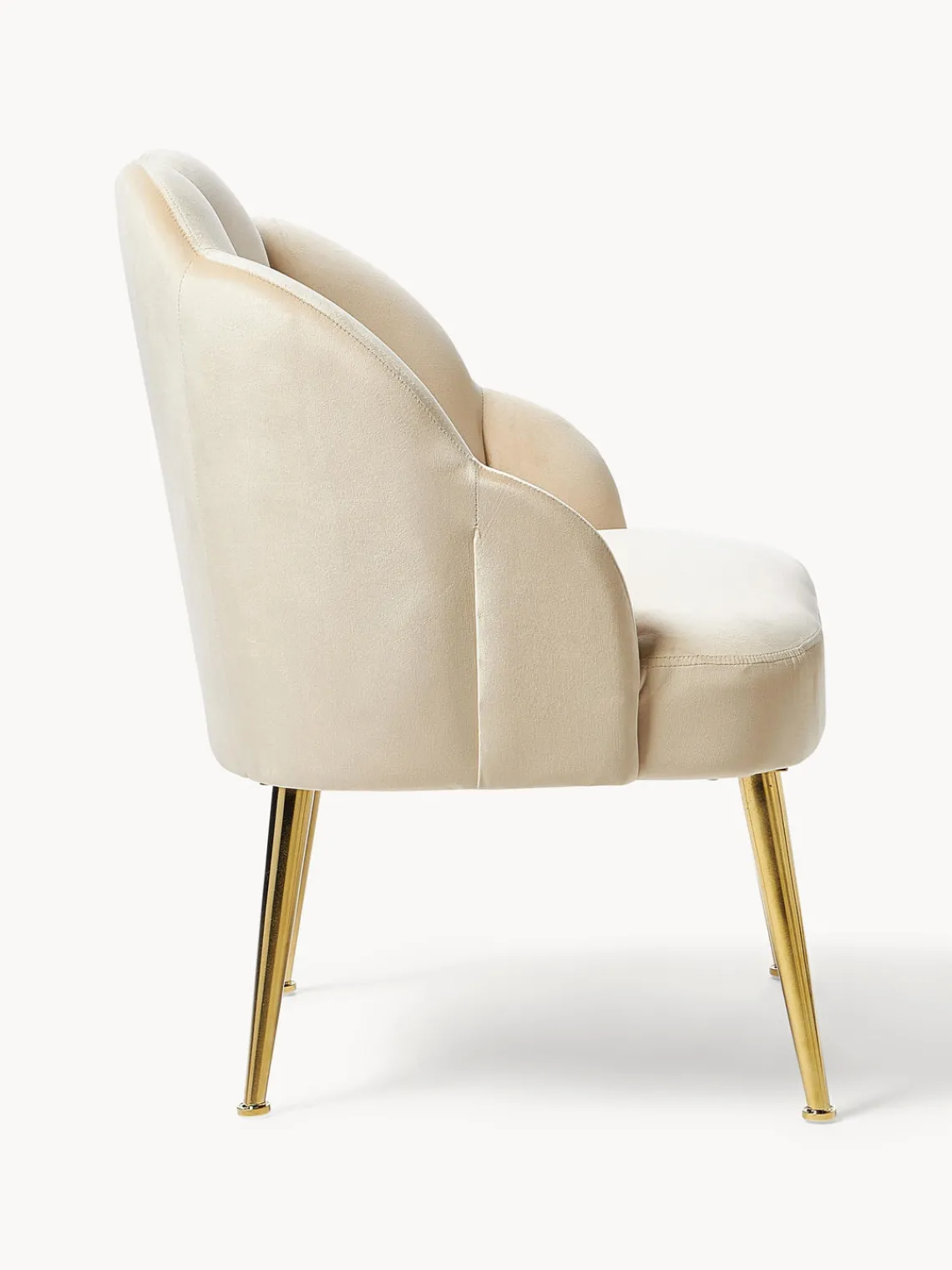 Outlet Sillón cóctel de terciopelo Helle Sillones Pequeños|Sillones