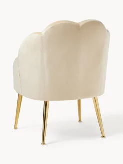 Outlet Sillón cóctel de terciopelo Helle Sillones Pequeños|Sillones